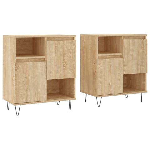 Sideboards 2 Stk. Sonoma-Eiche Holzwerkstoff