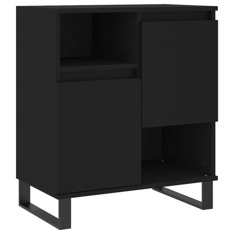 Sideboards 2 Stk. Schwarz Holzwerkstoff