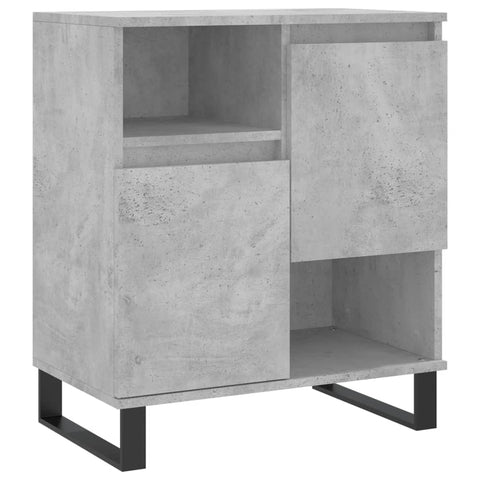 vidaXL Sideboards 2 Stk. Betongrau Holzwerkstoff