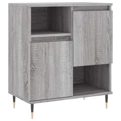 vidaXL Sideboards 3 Stk. Grau Sonoma Holzwerkstoff