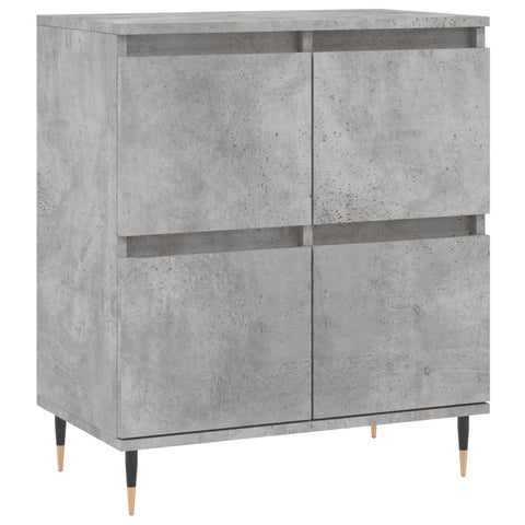 Sideboards 2 Stk. Betongrau Holzwerkstoff