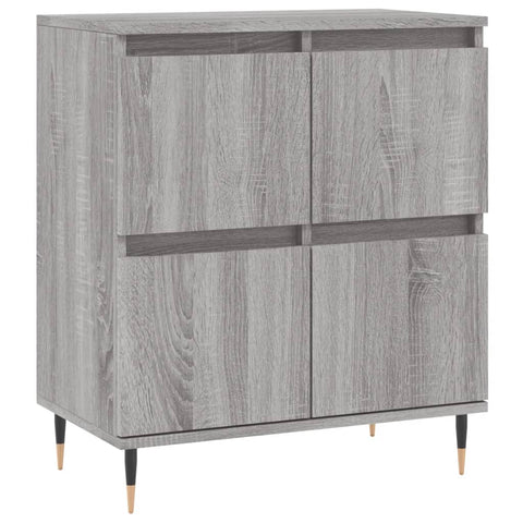 Sideboards 2 Stk. Grau Sonoma Holzwerkstoff