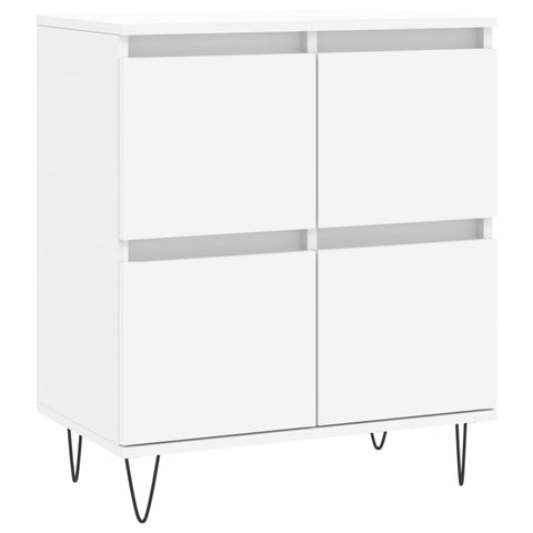 vidaXL Sideboards 2 Stk. Weiß Holzwerkstoff