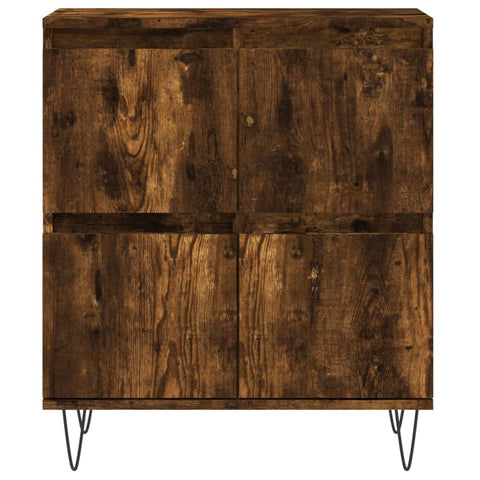 vidaXL Sideboards 2 Stk. Räuchereiche Holzwerkstoff