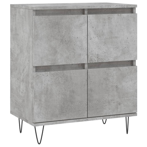 vidaXL Sideboards 3 Stk. Betongrau Holzwerkstoff