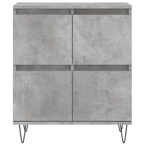 vidaXL Sideboards 3 Stk. Betongrau Holzwerkstoff