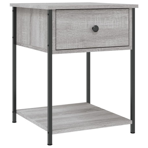 vidaXL Nachttisch Grau Sonoma 44x45x58 cm Holzwerkstoff