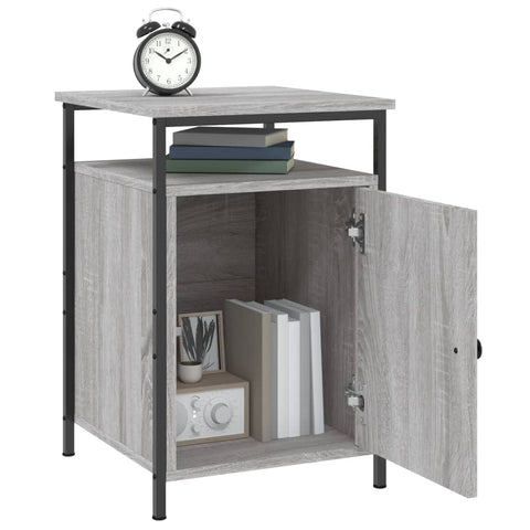 vidaXL Nachttische 2 Stk. Grau Sonoma 40x42x60 cm Holzwerkstoff