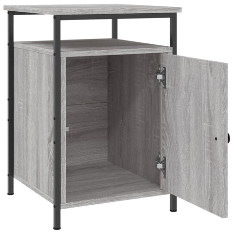 vidaXL Nachttische 2 Stk. Grau Sonoma 40x42x60 cm Holzwerkstoff