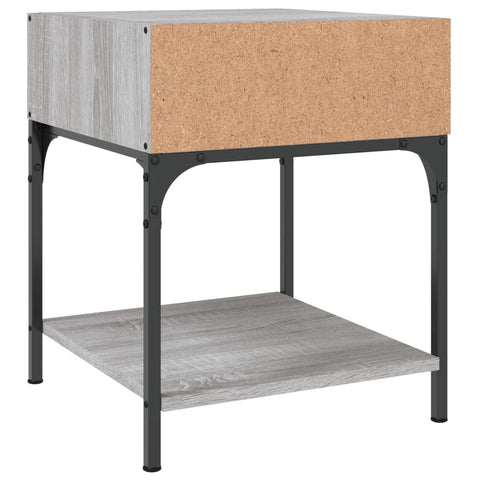 vidaXL Nachttisch Grau Sonoma 40x41x50 cm Holzwerkstoff