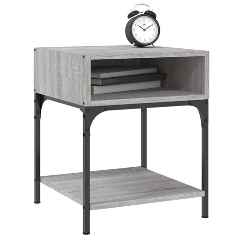 vidaXL Nachttische 2 Stk. Grau Sonoma 40x41x50 cm Holzwerkstoff