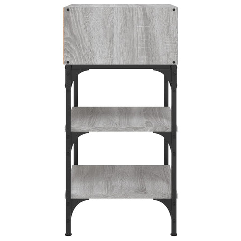 vidaXL Nachttische 2 Stk. Grau Sonoma 35x34,5x70 cm Holzwerkstoff