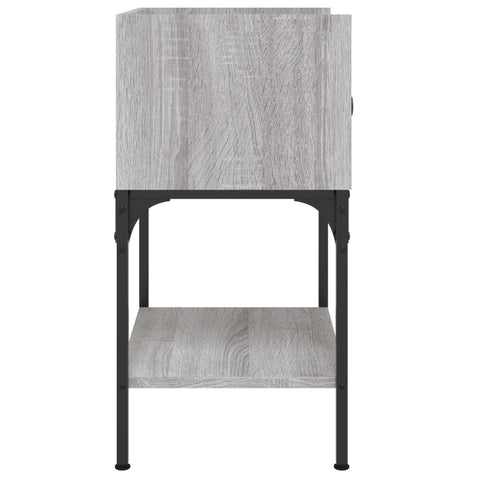 vidaXL Nachttische 2 Stk. Grau Sonoma 40,5x31x60 cm Holzwerkstoff