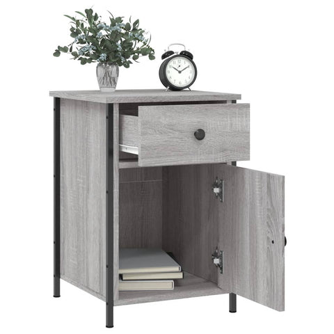 vidaXL Nachttisch Grau Sonoma 40x42x60 cm Holzwerkstoff