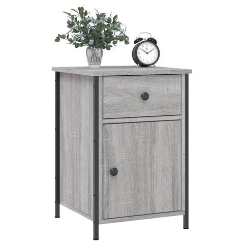 vidaXL Nachttische 2 Stk. Grau Sonoma 40x42x60 cm Holzwerkstoff