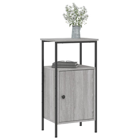 vidaXL Nachttische 2 Stk. Grau Sonoma 41x31x80 cm Holzwerkstoff