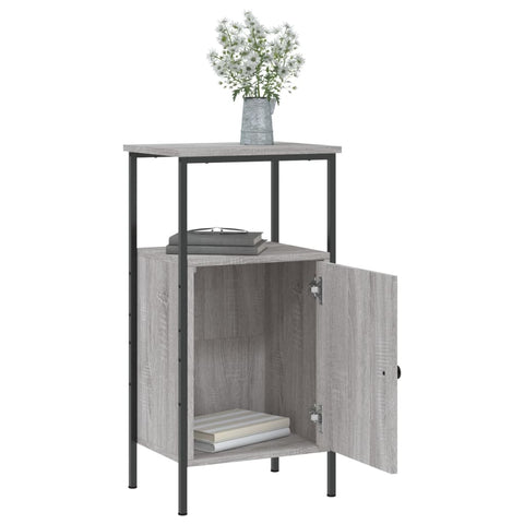 vidaXL Nachttische 2 Stk. Grau Sonoma 41x31x80 cm Holzwerkstoff