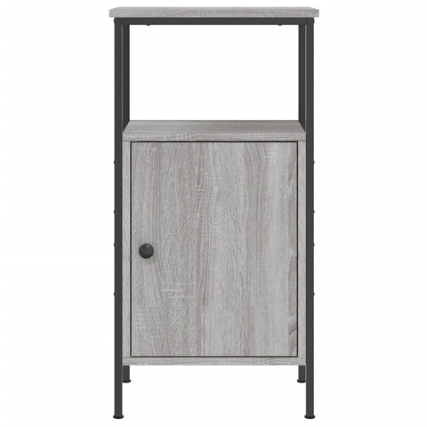 vidaXL Nachttische 2 Stk. Grau Sonoma 41x31x80 cm Holzwerkstoff