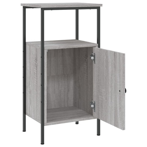 vidaXL Nachttische 2 Stk. Grau Sonoma 41x31x80 cm Holzwerkstoff