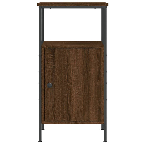 vidaXL Nachttische 2 Stk. Braun Eichen-Optik 41x31x80 cm Holzwerkstoff