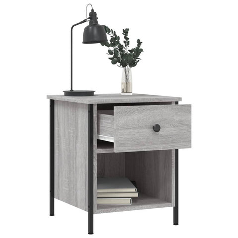 vidaXL Nachttische 2 Stk. Grau Sonoma 40x42x50 cm Holzwerkstoff