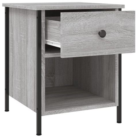 vidaXL Nachttische 2 Stk. Grau Sonoma 40x42x50 cm Holzwerkstoff