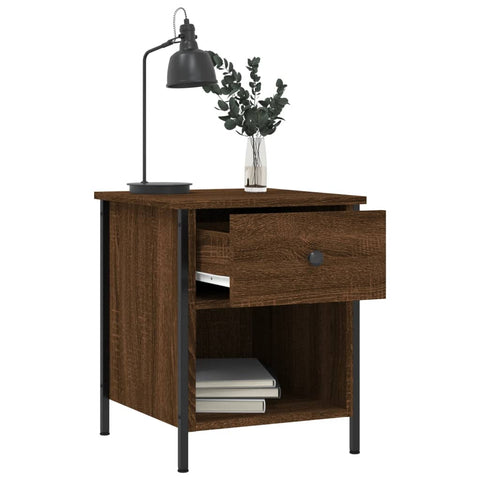 vidaXL Nachttische 2 Stk. Braun Eichen-Optik 40x42x50 cm Holzwerkstoff