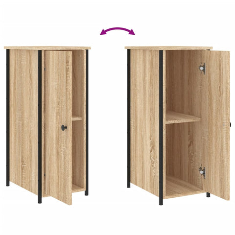 vidaXL Nachttisch Sonoma-Eiche 32x42x80 cm Holzwerkstoff