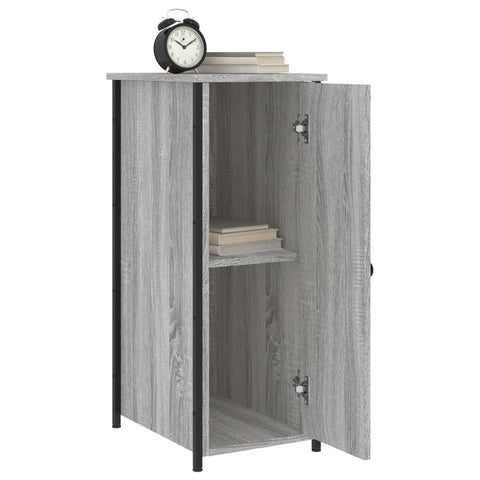 vidaXL Nachttisch Grau Sonoma 32x42x80 cm Holzwerkstoff