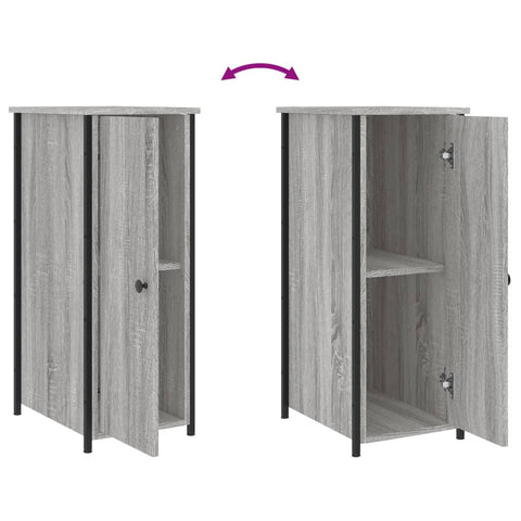 vidaXL Nachttisch Grau Sonoma 32x42x80 cm Holzwerkstoff