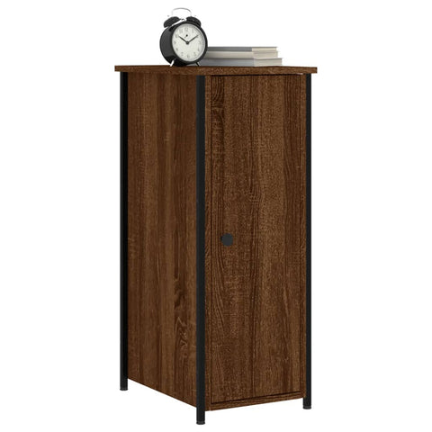 vidaXL Nachttisch Braun Eichen-Optik 32x42x80 cm Holzwerkstoff