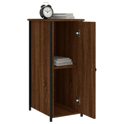 vidaXL Nachttische 2 Stk. Braun Eichen-Optik 32x42x80 cm Holzwerkstoff