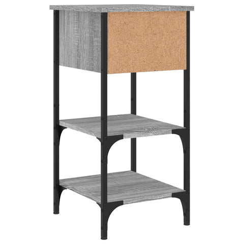 vidaXL Nachttische 2 Stk. Grau Sonoma 34x36x70 cm Holzwerkstoff