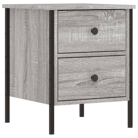 vidaXL Nachttische 2 Stk. Grau Sonoma 40x42x50 cm Holzwerkstoff