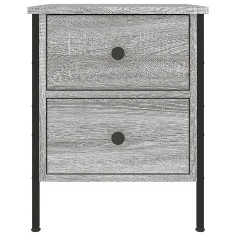 vidaXL Nachttische 2 Stk. Grau Sonoma 40x42x50 cm Holzwerkstoff