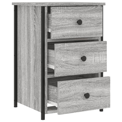 vidaXL Nachttisch Grau Sonoma 40x36x60 cm Holzwerkstoff