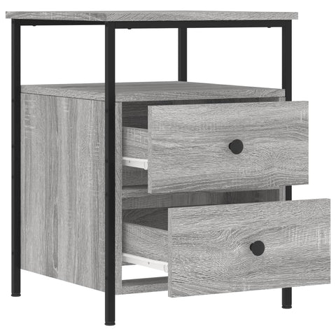 vidaXL Nachttisch Grau Sonoma-Eiche 44x45x60 cm Holzwerkstoff