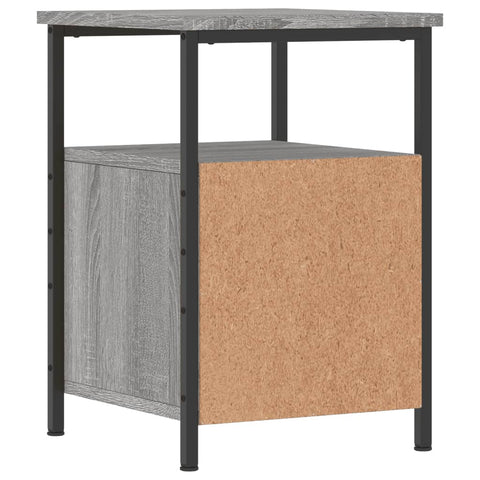 vidaXL Nachttisch Grau Sonoma-Eiche 34x35,5x50 cm Holzwerkstoff