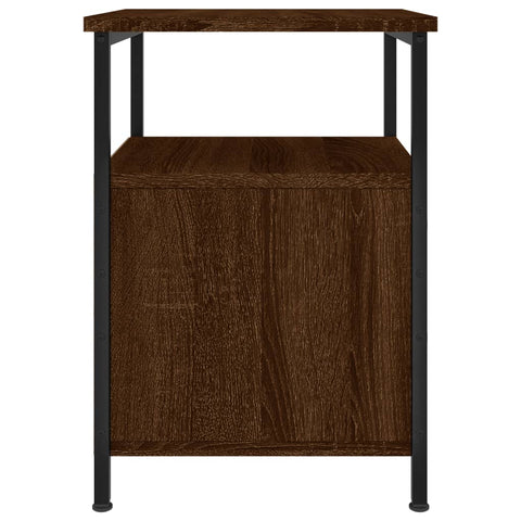 vidaXL Nachttische 2 Stk Braun Eichen-Optik 34x35,5x50cm Holzwerkstoff