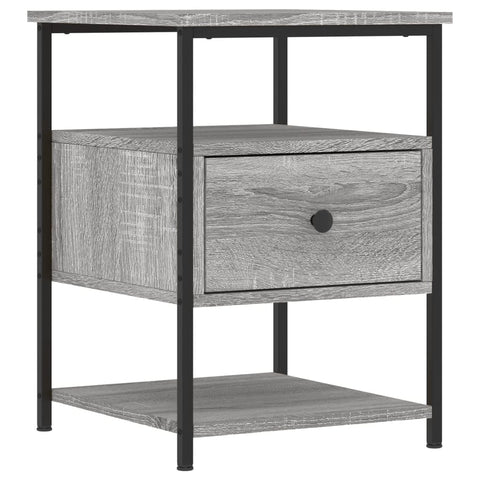 vidaXL Nachttische 2 Stk. Grau Sonoma 40x42x56 cm Holzwerkstoff