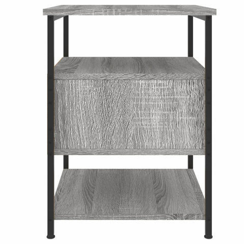 vidaXL Nachttische 2 Stk. Grau Sonoma 40x42x56 cm Holzwerkstoff