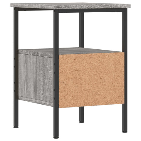 vidaXL Nachttisch Grau Sonoma-Eiche 34x36x50 cm Holzwerkstoff