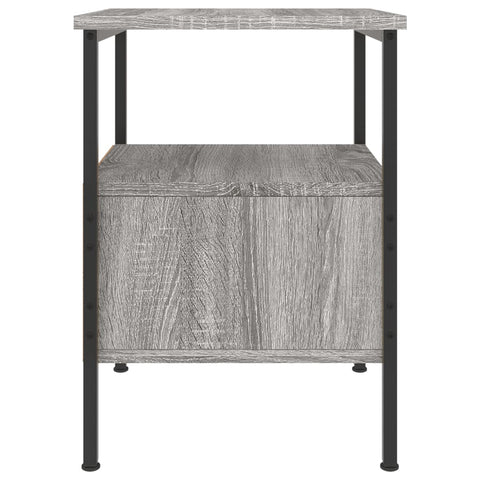 vidaXL Nachttische 2 Stk. Grau Sonoma 34x36x50 cm Holzwerkstoff