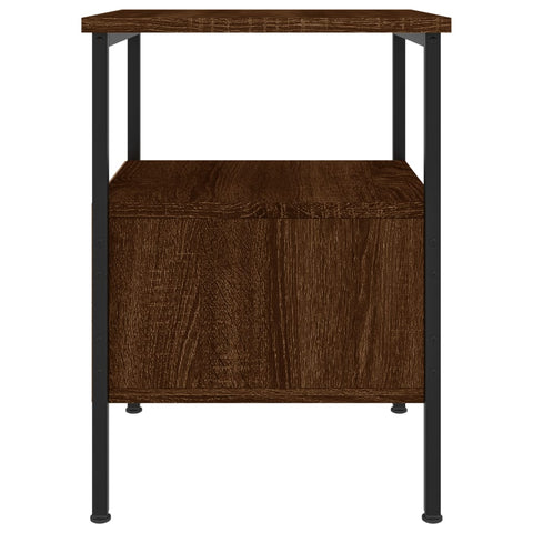 vidaXL Nachttische 2 Stk. Braun Eichen-Optik 34x36x50 cm Holzwerkstoff