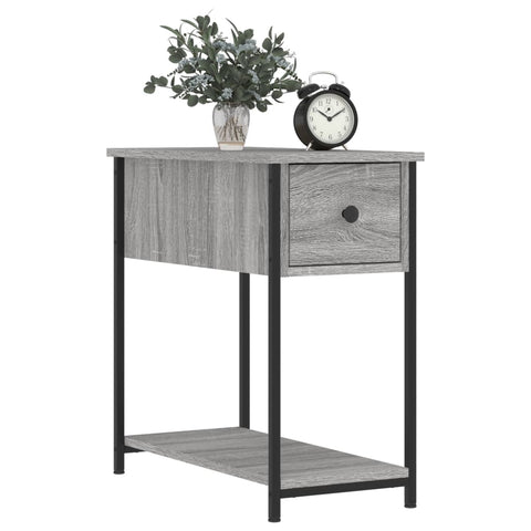 vidaXL Nachttisch Grau Sonoma-Eiche 30x60x60 cm Holzwerkstoff