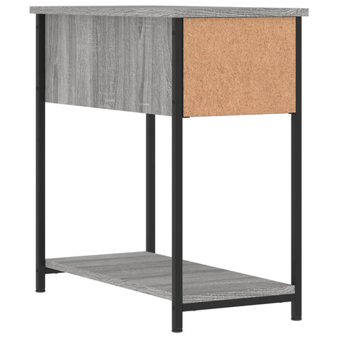 vidaXL Nachttisch Grau Sonoma-Eiche 30x60x60 cm Holzwerkstoff