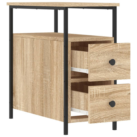 vidaXL Nachttisch Sonoma-Eiche 30x60x60 cm Holzwerkstoff