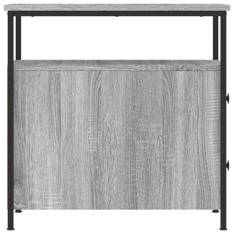 vidaXL Nachttische 2 Stk. Grau Sonoma 30x60x60 cm Holzwerkstoff