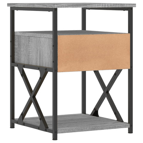 vidaXL Nachttisch Grau Sonoma-Eiche 40x42x55 cm Holzwerkstoff