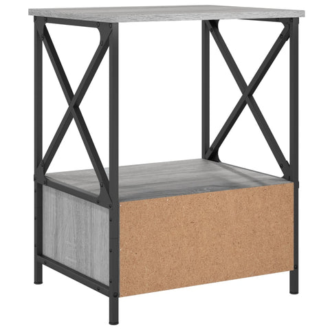 vidaXL Nachttisch Grau Sonoma 50x41x65 cm Holzwerkstoff